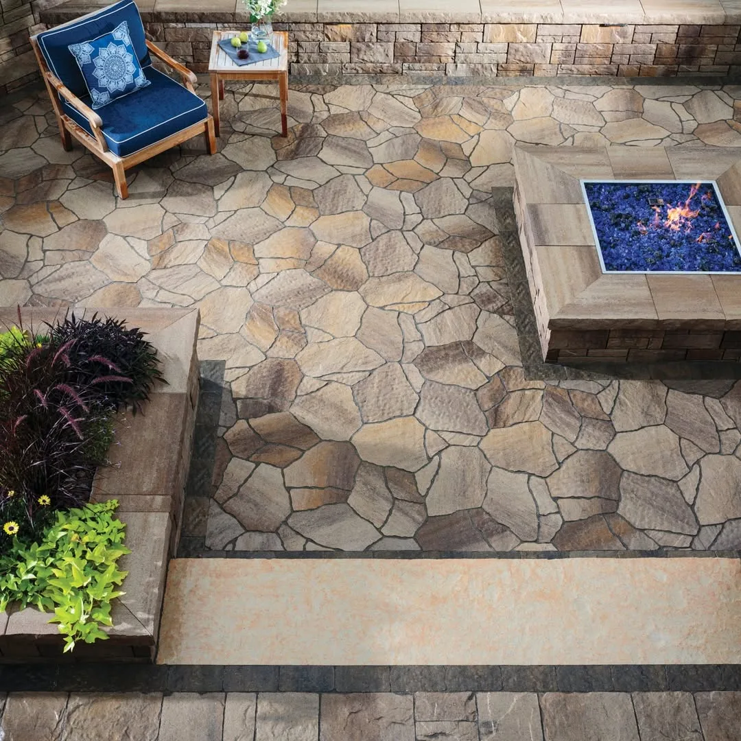 Materials integrated into a unified outdoor environment