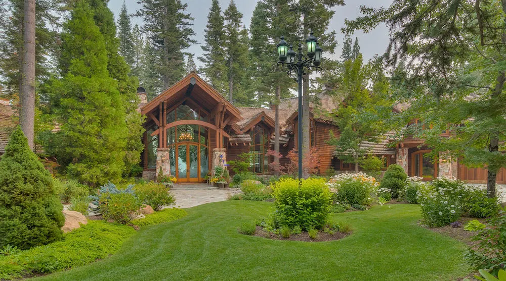 Completed garden and outdoor living landscape